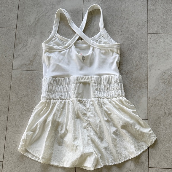 FP Movement by Free People Women's Way Home 1 piece Skort Romper, White, M - Picture 8 of 11